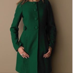 Banana Republic Green Coat 80% WOOL Shell